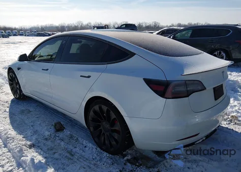 2023 Tesla Model 3 Performance Dual Motor All-Wheel Drive из США, поврежденный, VIN 5YJ3E1EC1PF384762